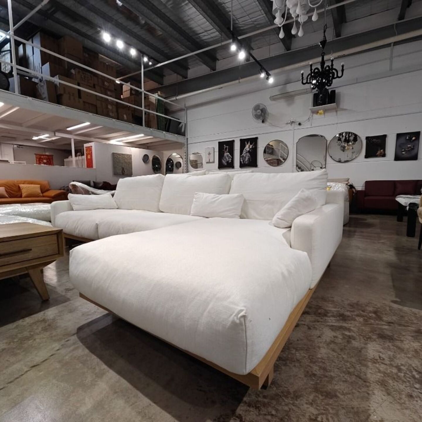CALLIOPE L-Shaped Chaise Sectional Sofa in PERFORMANCE ALPINE FABRIC