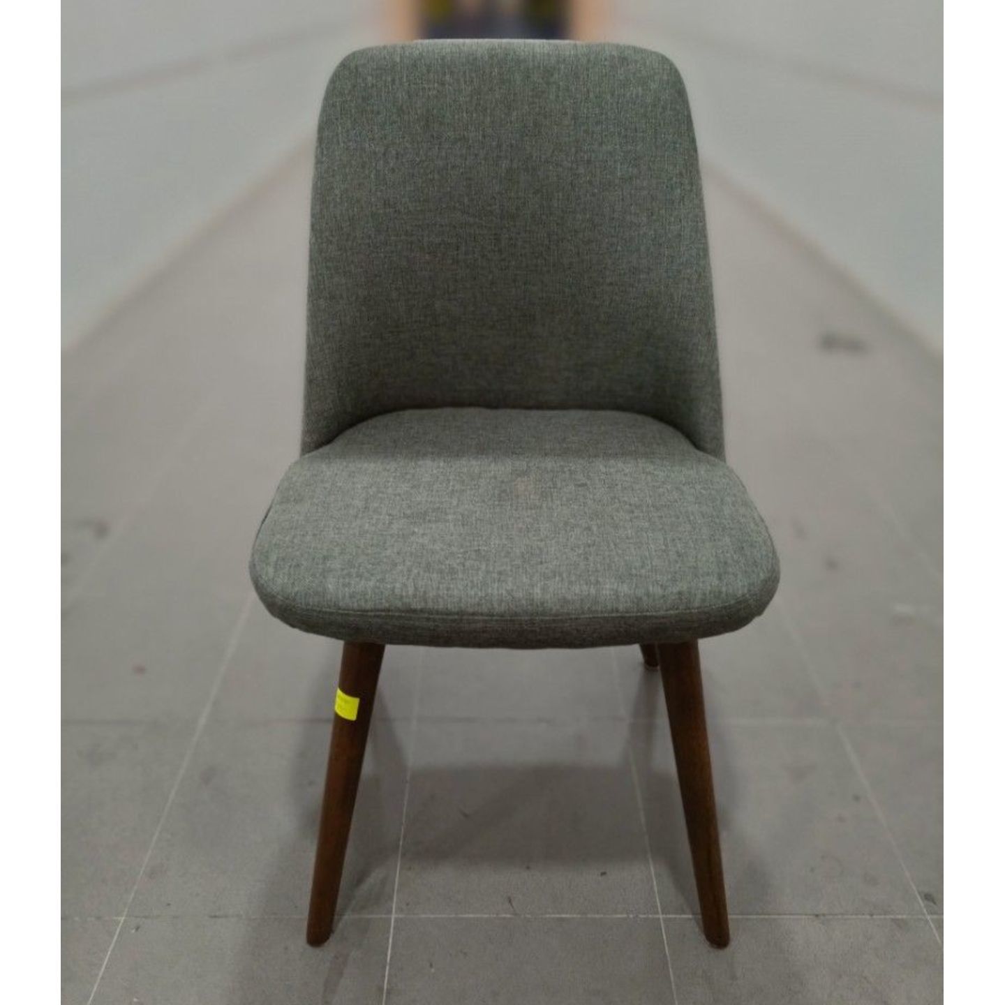 FIRE SALE - JEPA Dining Chair in WALNUT & GREY FABRIC (only piece)