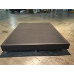 GASTEN II Faux Leather Queen Divan in Dark Chocolate