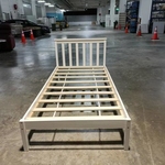 RUZENDA Single Size Wooden Bedframe in WHITE