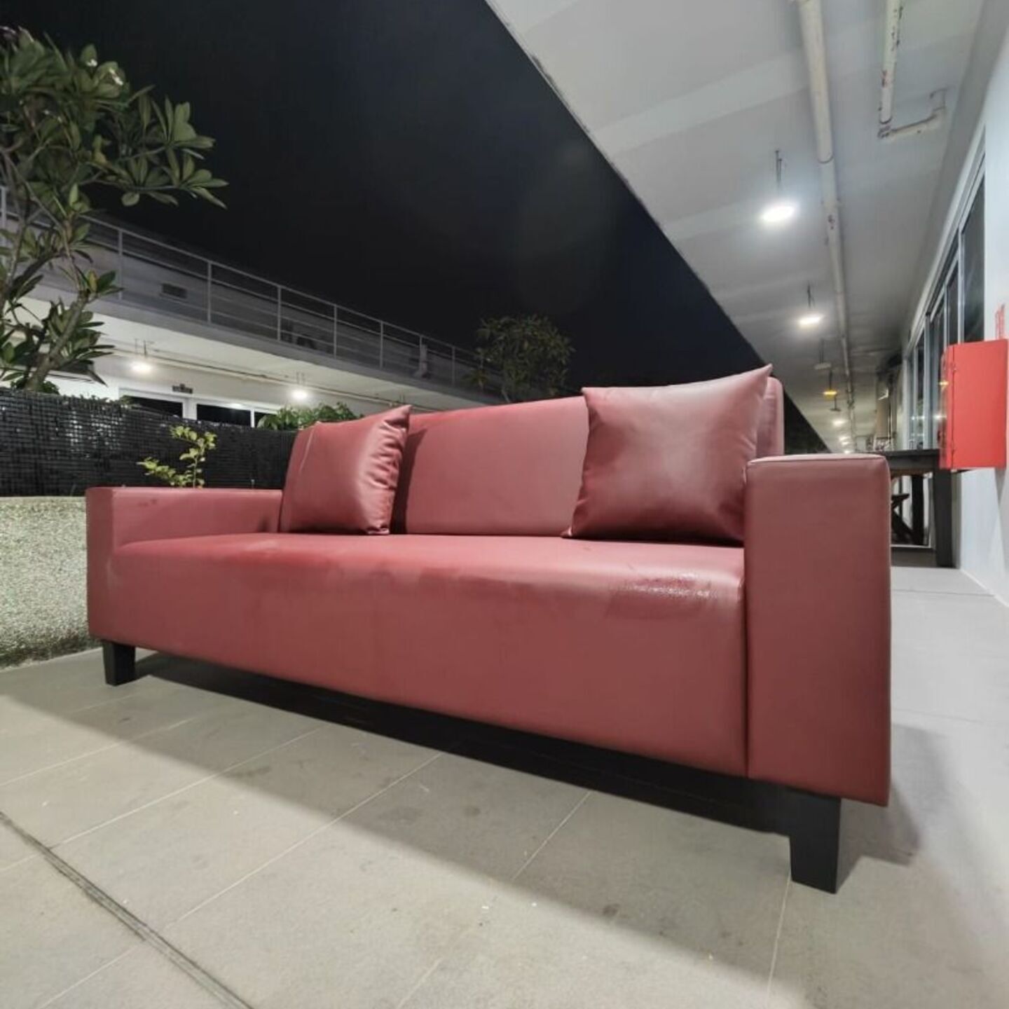 VALLETA 3 Seater Sofa in Faux Leather