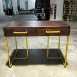 LE MANS Herringbone Acacia Solid Wood Hallway Console