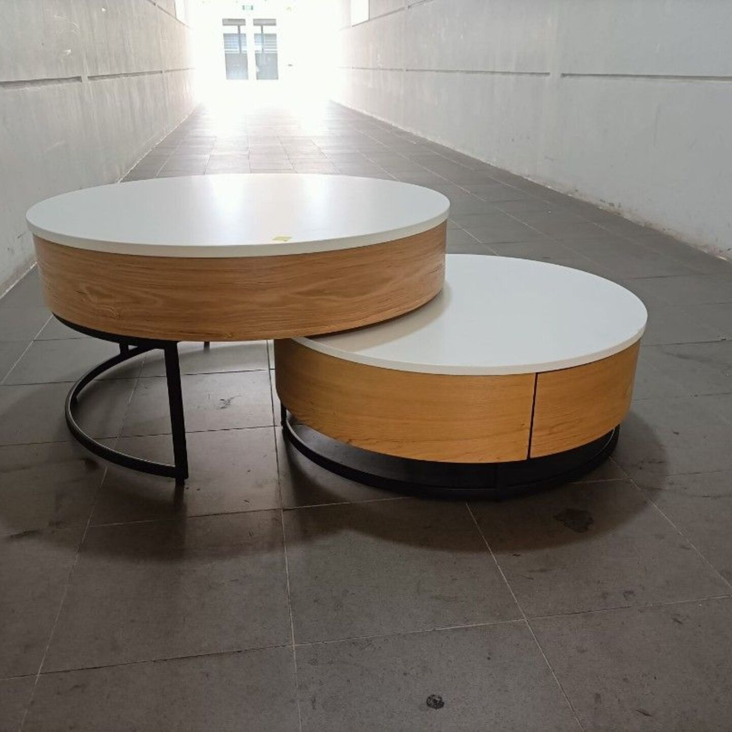 DARIUS Nesting Coffee Table in NATURAL 80cm