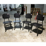 4 x JERLIA Dining Chair in DIAMOND BLACK