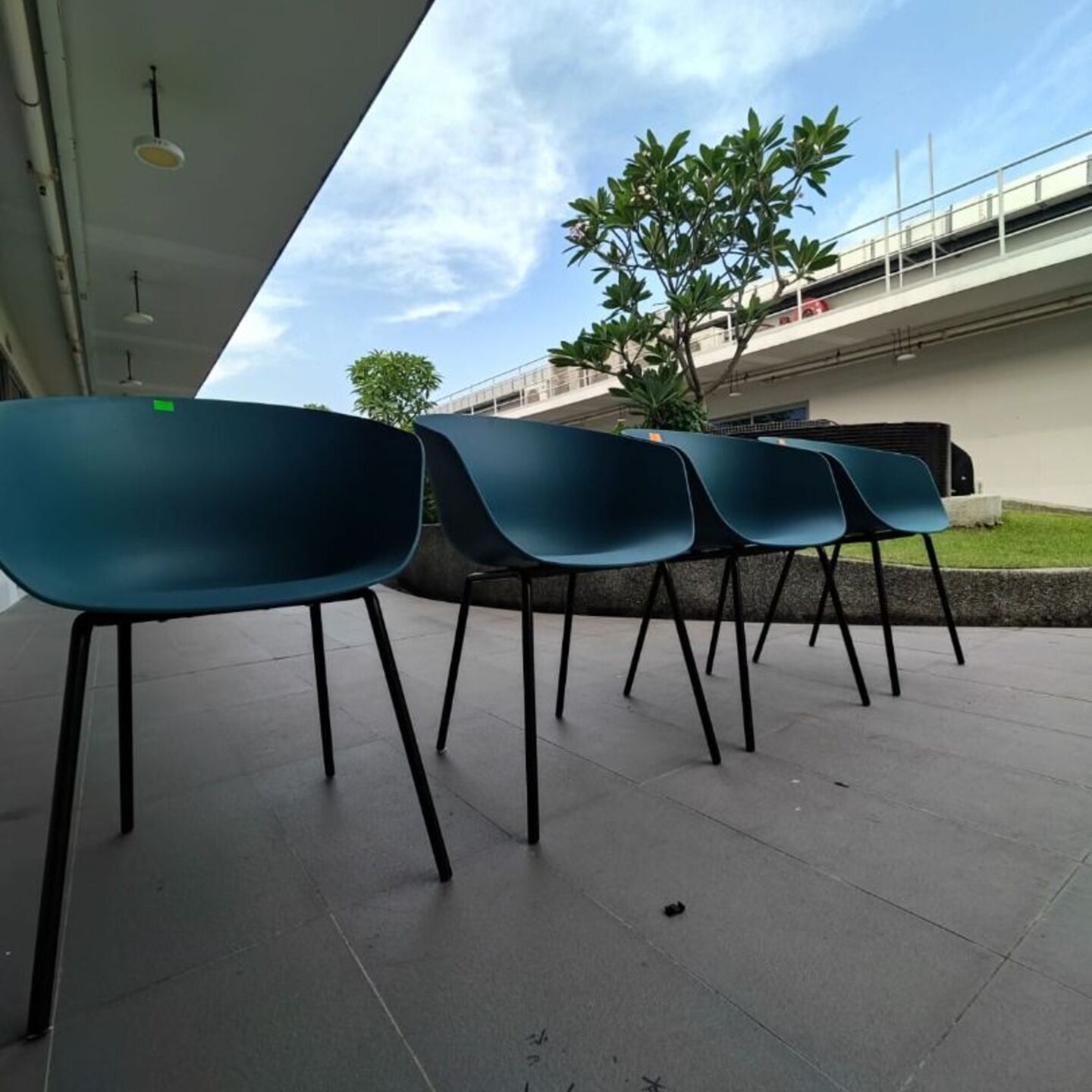4 x GYRO Armchairs in TEAL GREEN
