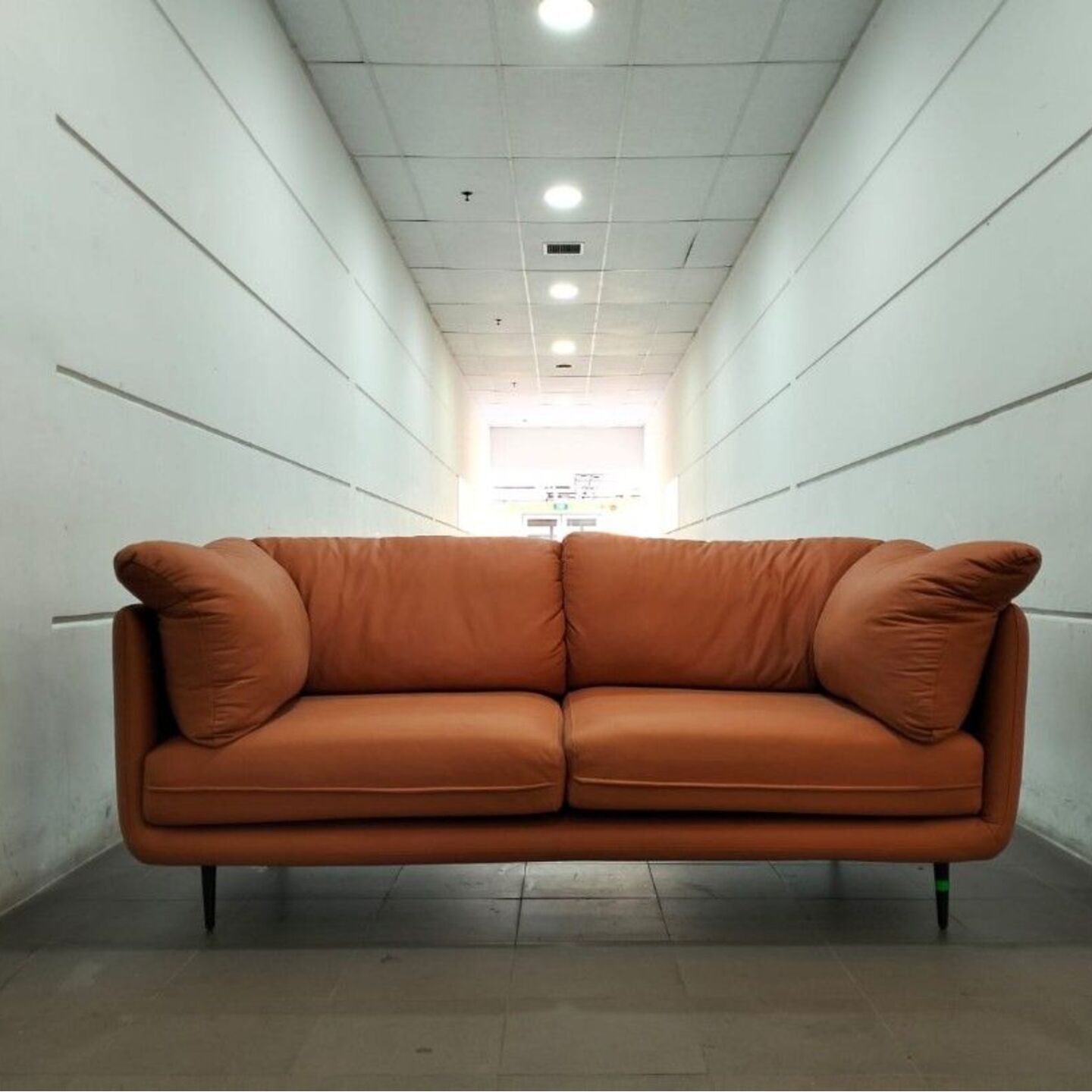BEORNEGAR 3 Seater Sofa in TAWNY LEATHAIRE