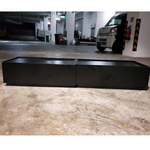 STRATE Stackable Low Profile TV Console in BLACK