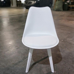 VARIS Designer Scandi Dining Chair in WHITE SET
