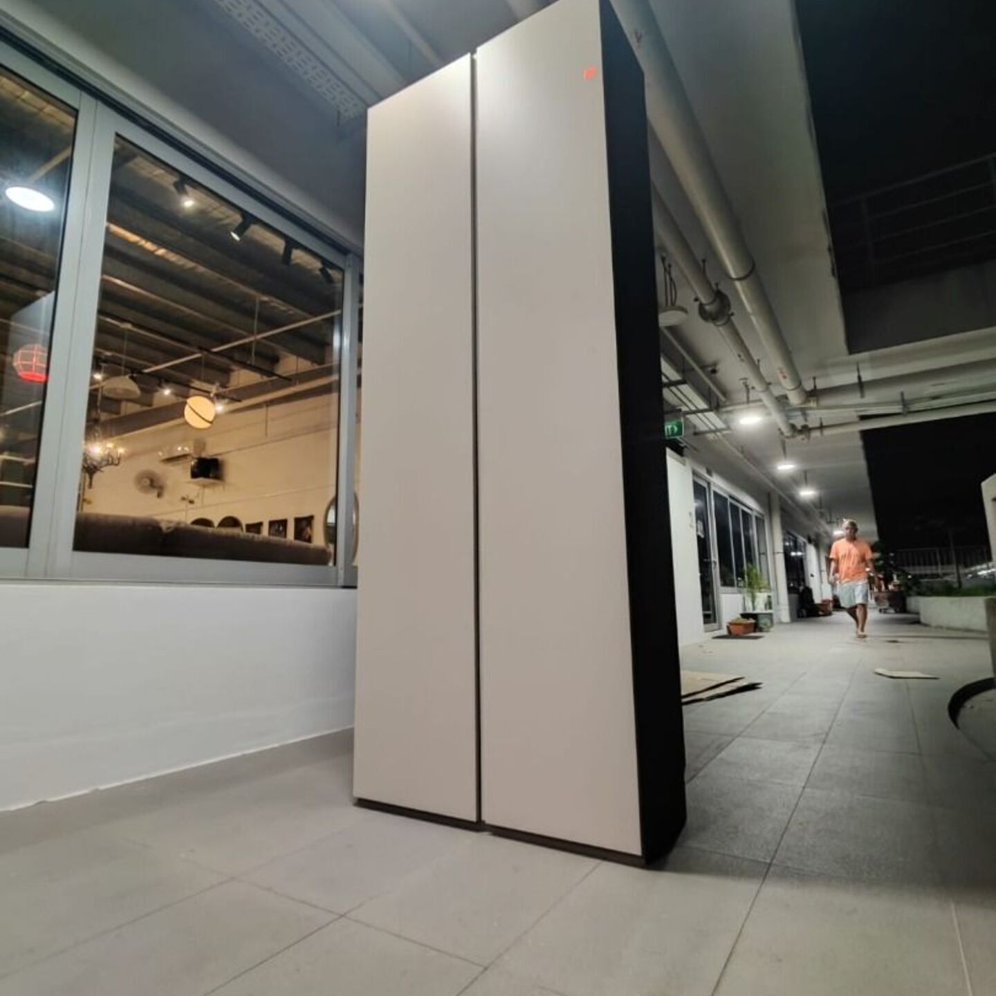 HAQUE II 0.8M Storage Cabinet (Grey/Walnut)