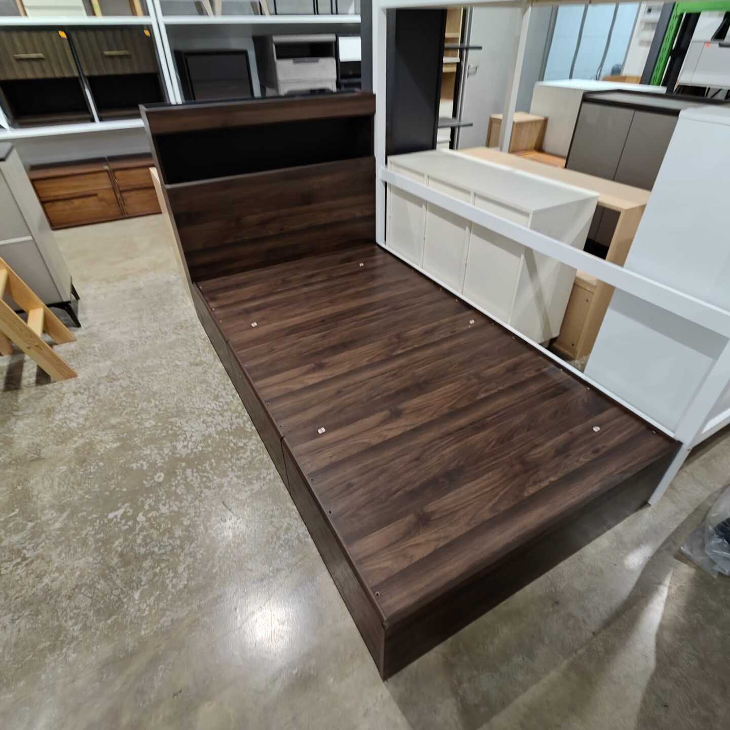 ATTAI Single Size Storage Bed