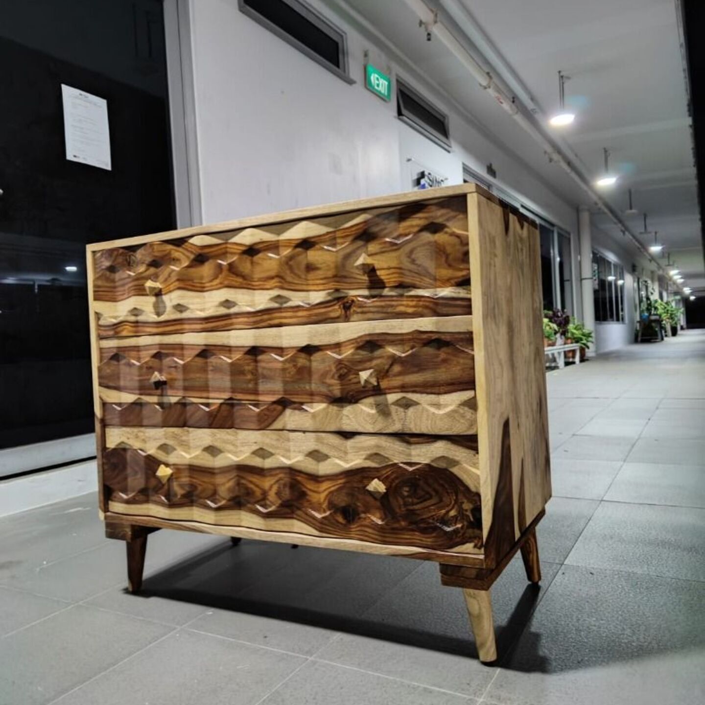 SILVASSA Solid Wood Chest Of Drawers