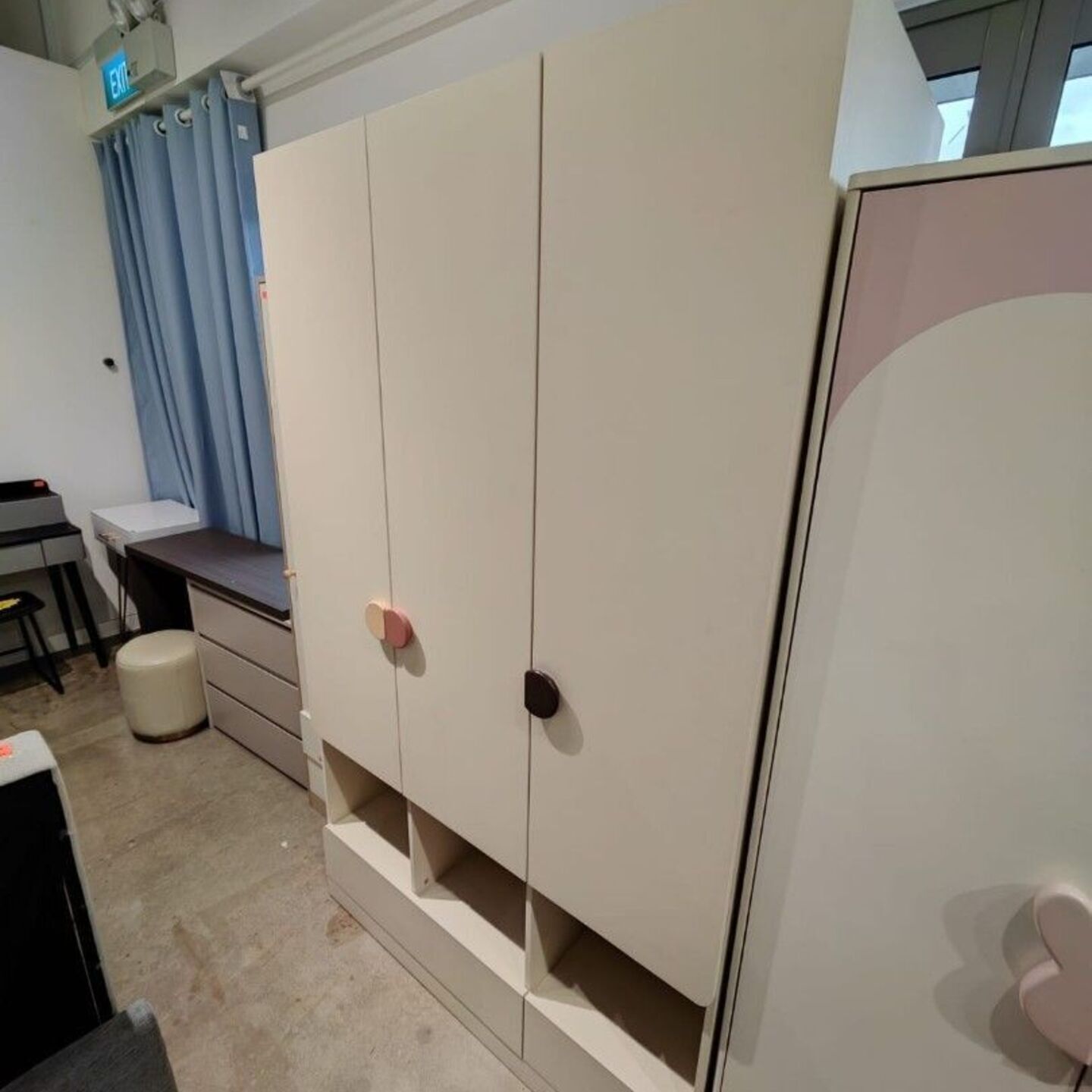 LEGNANI 1.2M Kids 3 Doors Wardrobe