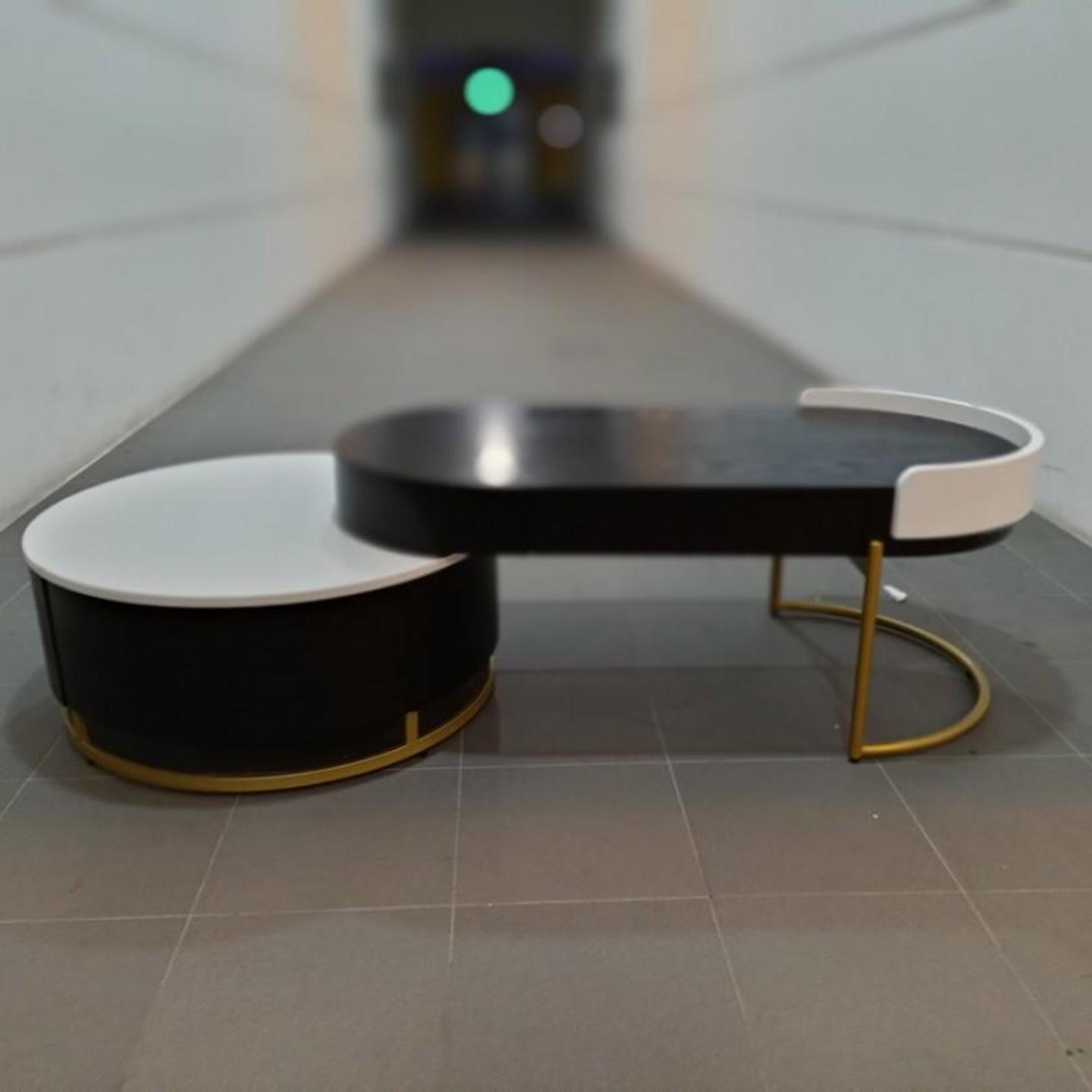 IMPRAZA Extendable Coffee Table Set in BLACK
