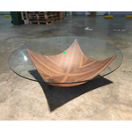 ROWANA Minimalist Tempered Glass Coffee Table