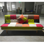 ANNABELLE patchwork Sofa Bed in RED MIX