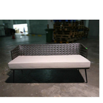 LORALE Wicker Patio Sofa
