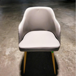 FAITH Designer Grey Velvet Dining Chair