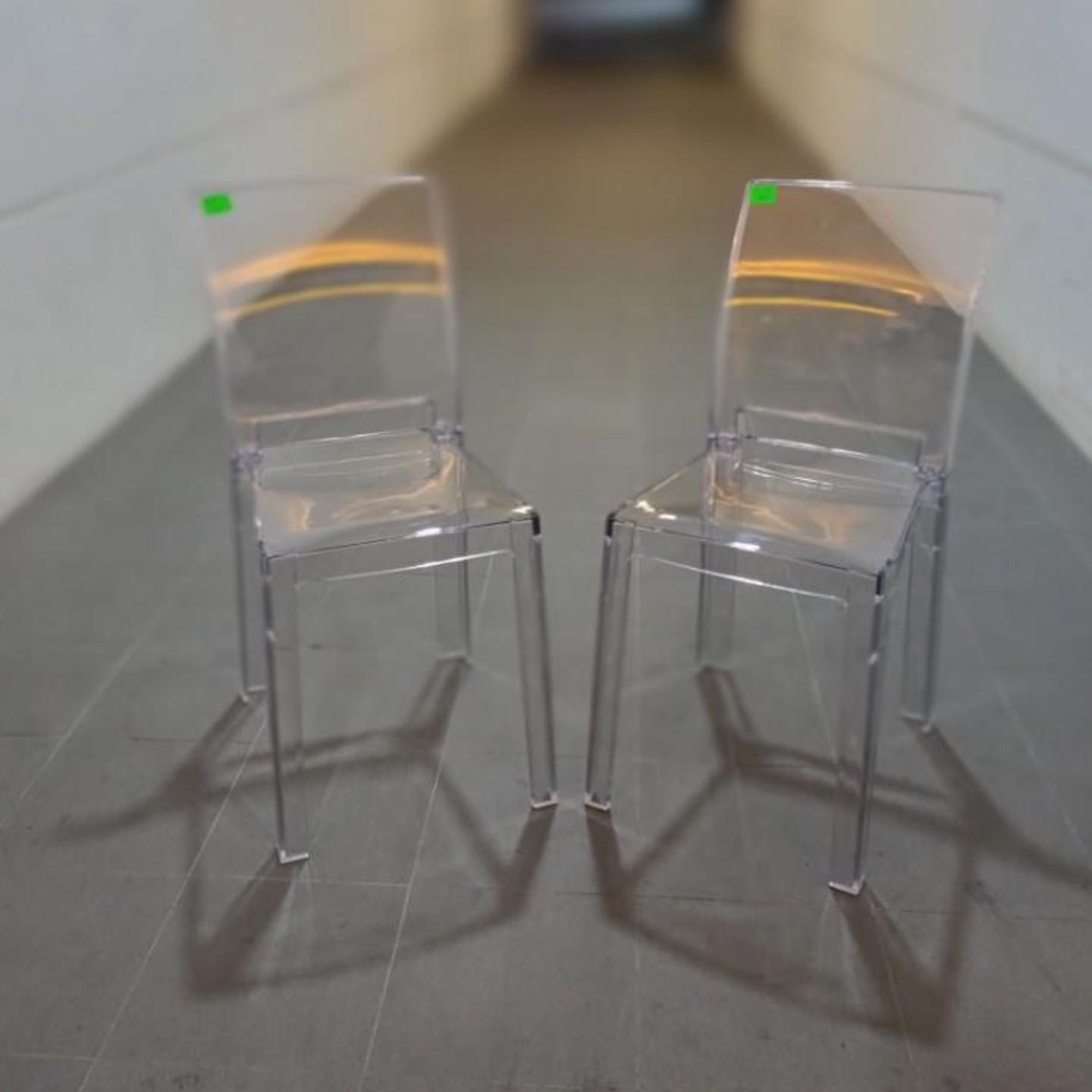 2 x SPIVE Transparent Chairs