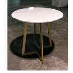 YELA Modern Round Marble Dining Table