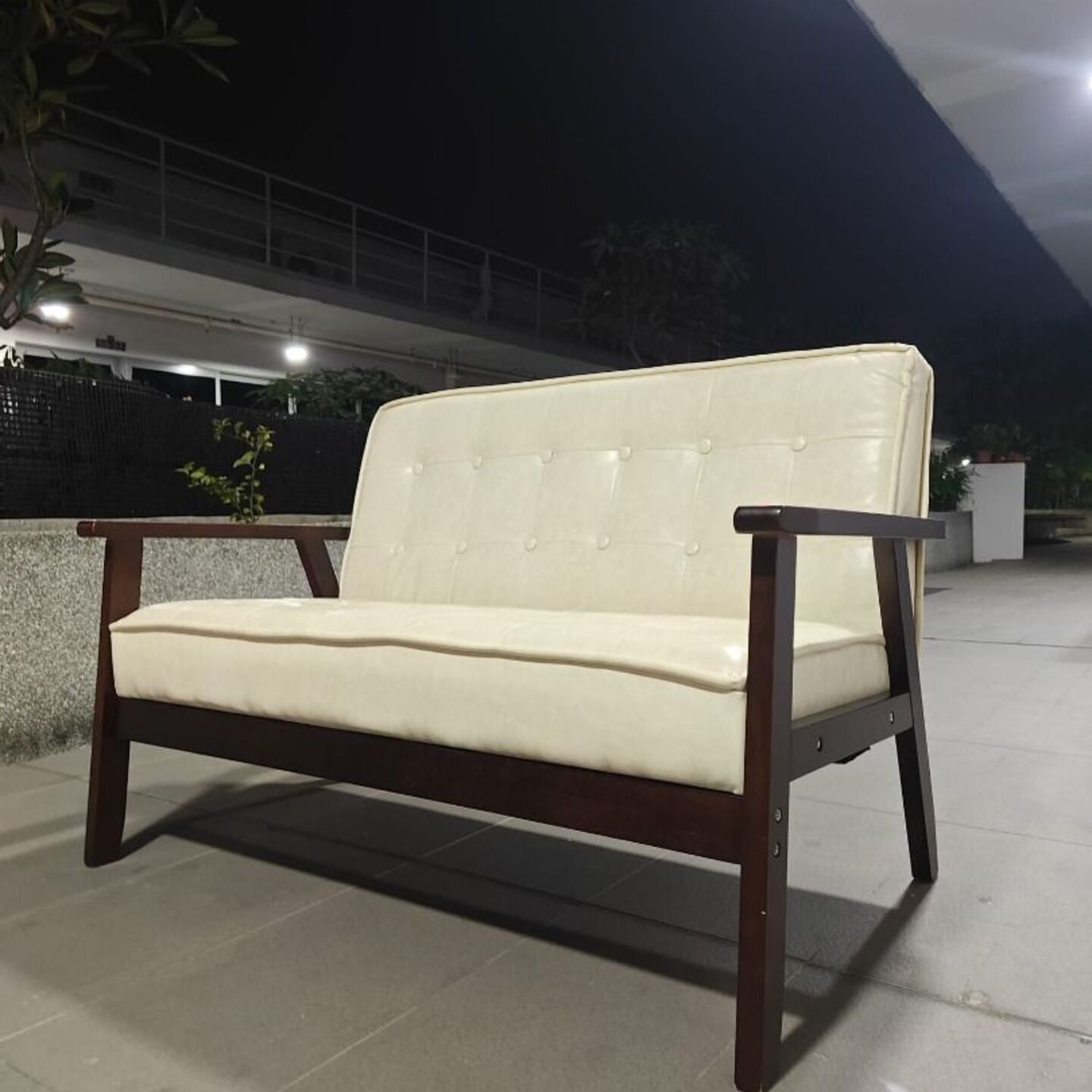 VANZ 2 Seater Sofa in WHITE PU