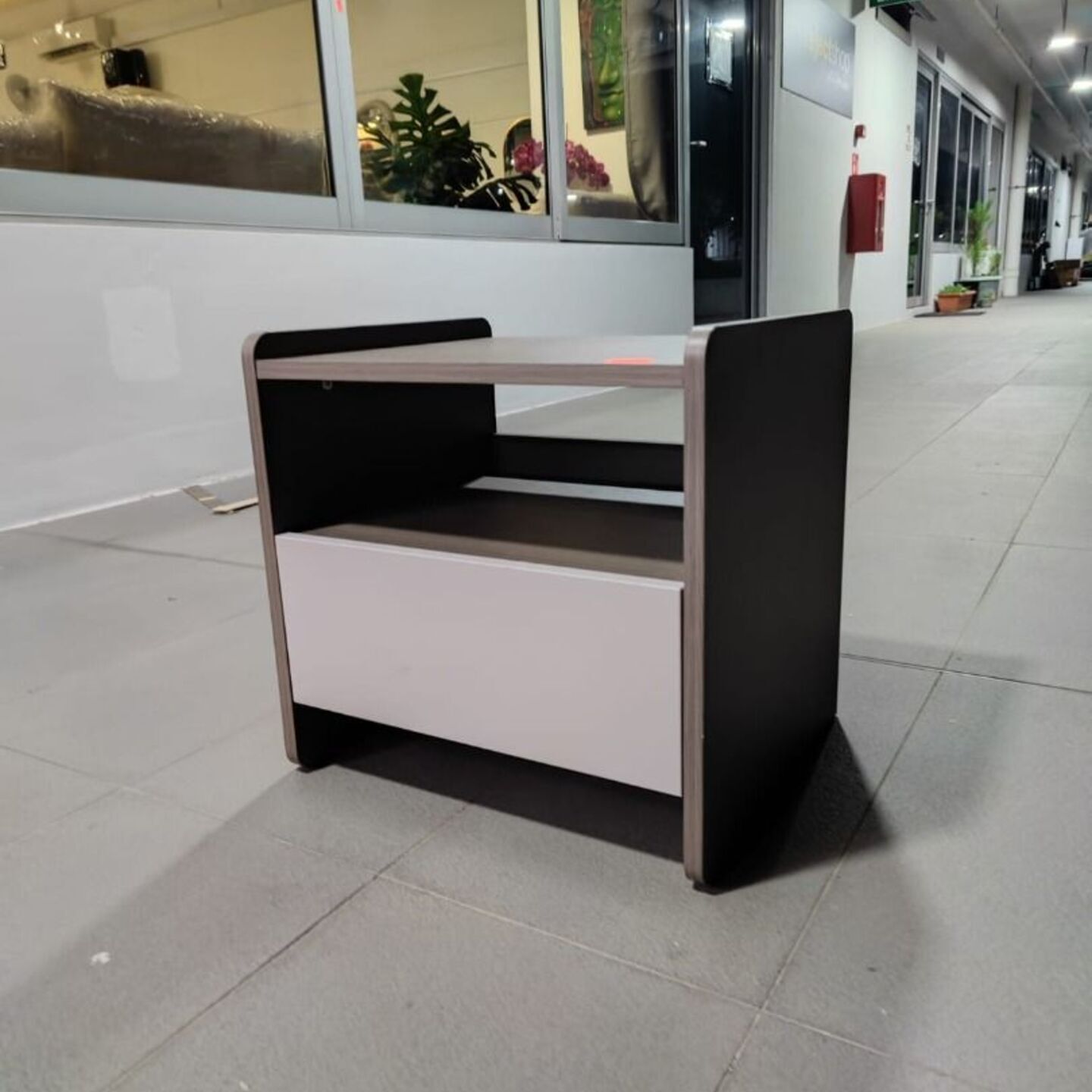 BOXAL Bedside Table GREY