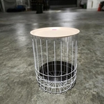 KORRIE Wireframe Storage Basket Side Table