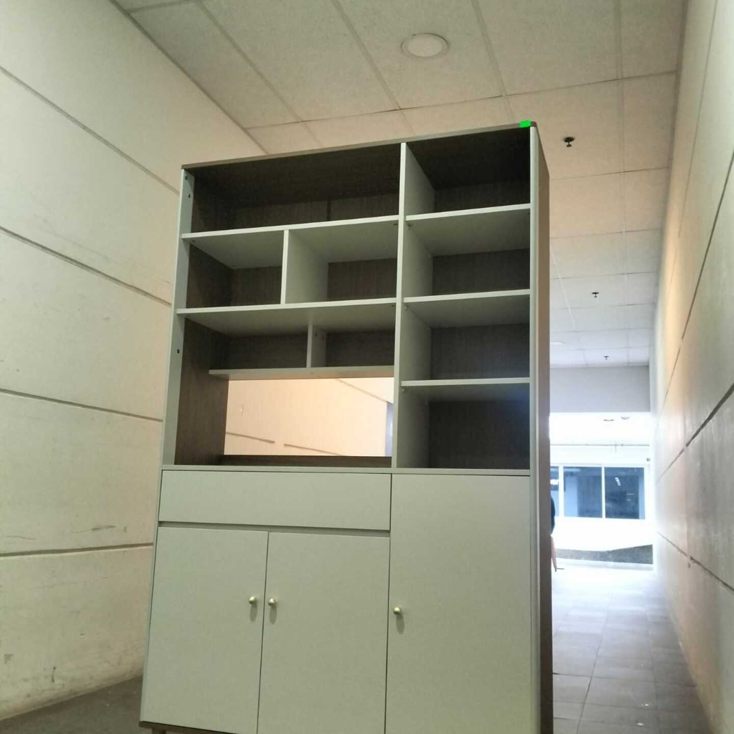 SUHONEN 1.2M Kitchen Cabinet (Grey/Walnut)