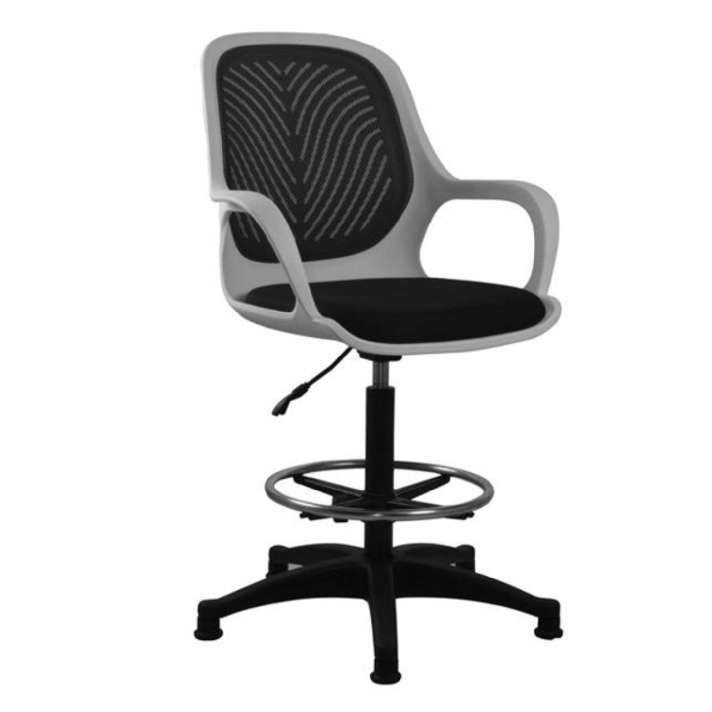 Queen white mesh high lab chair