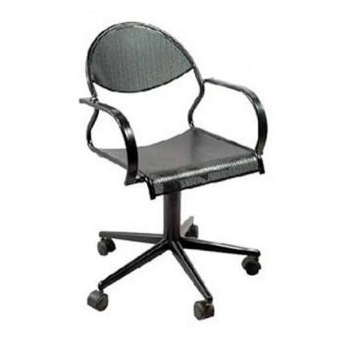 Metallic Perforated Revolving Chair