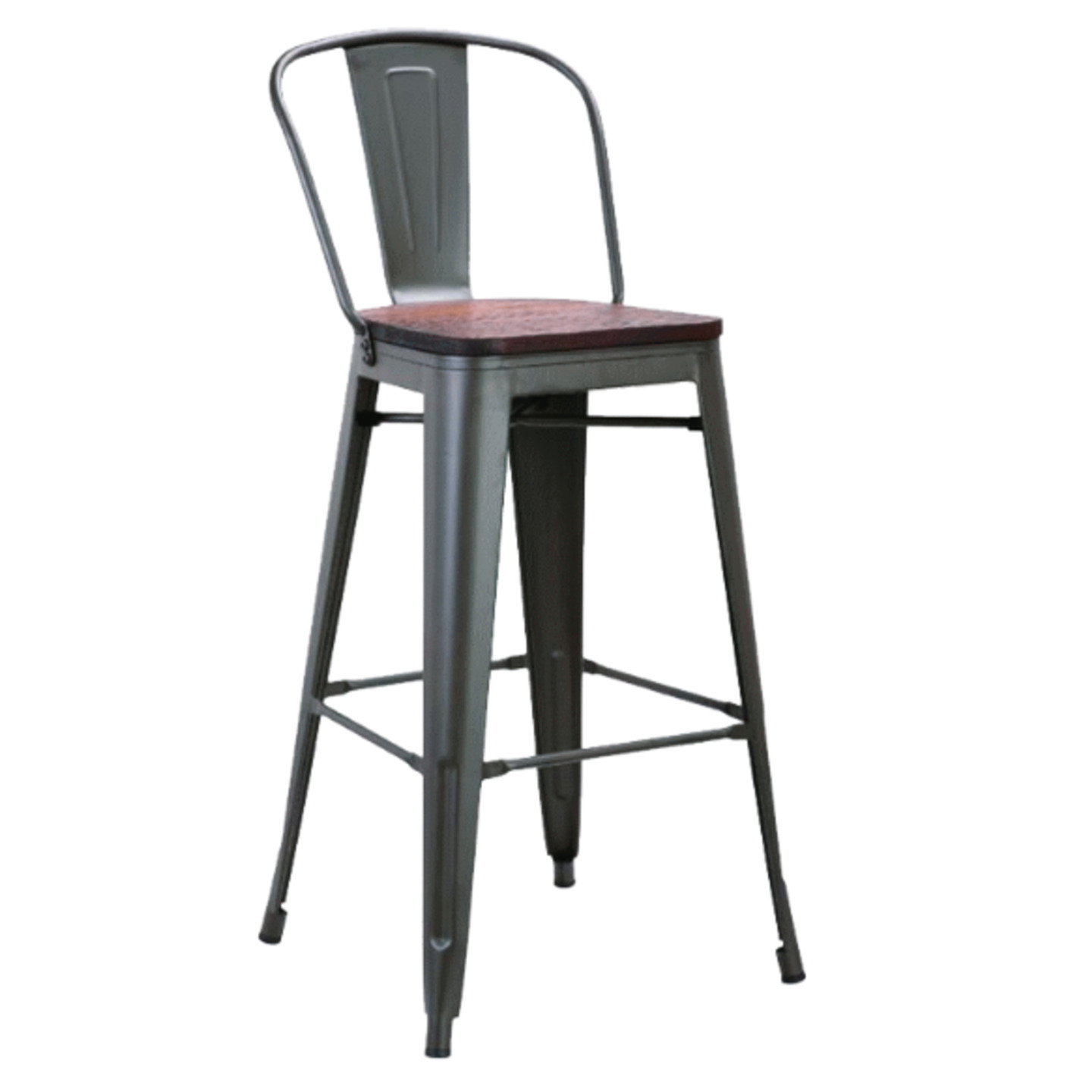 Pulse high wood stool