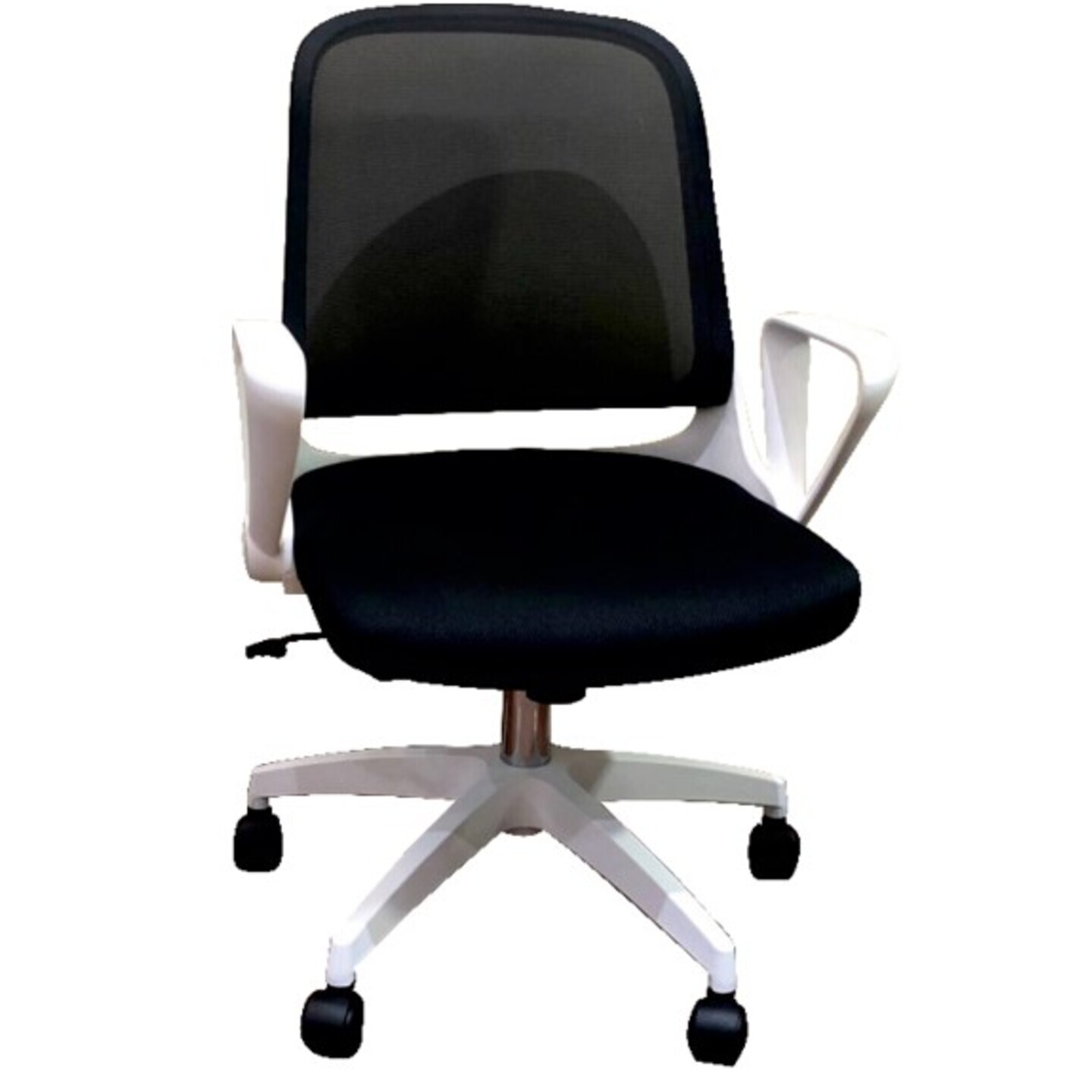 Twist white mesh back chair