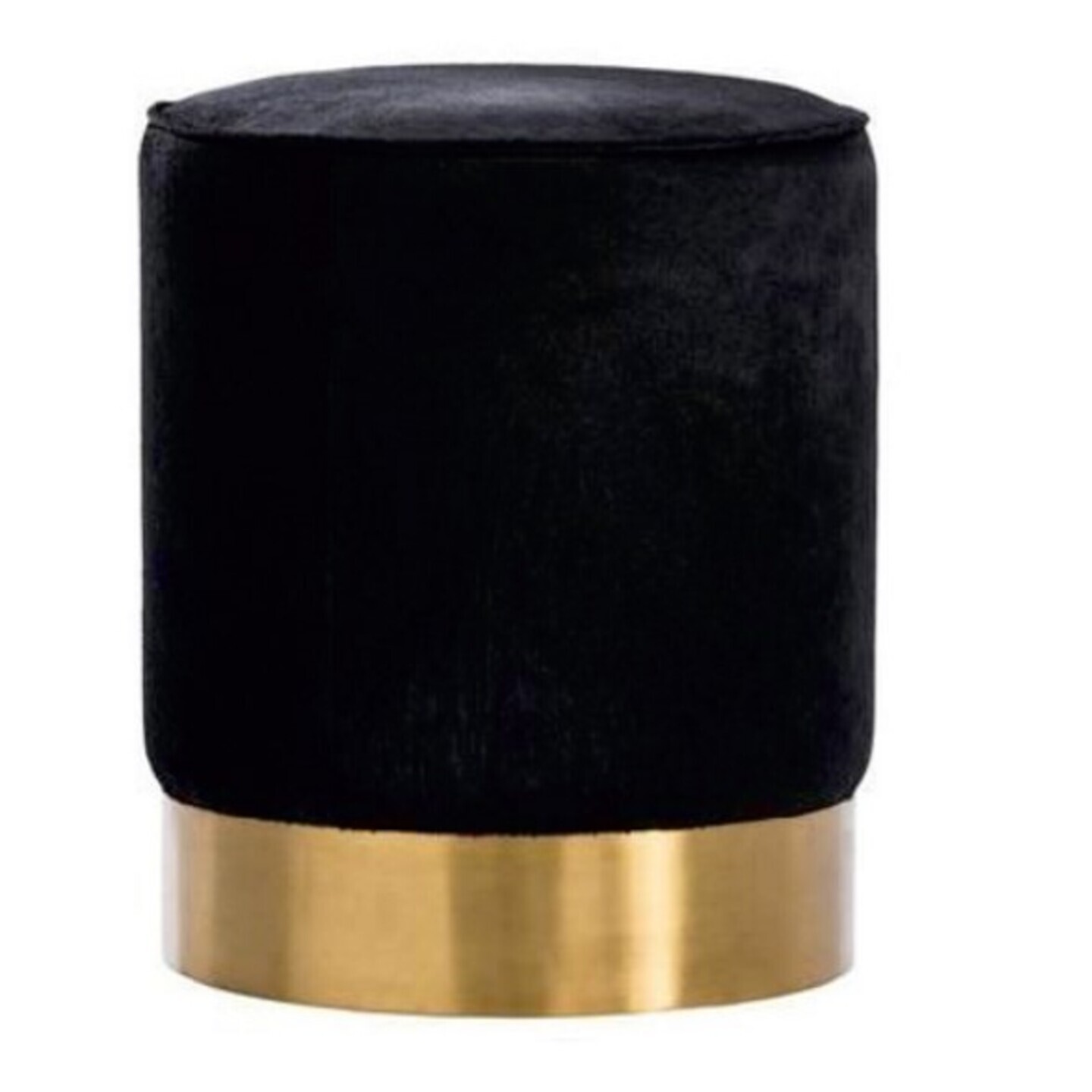 Gold pouffe