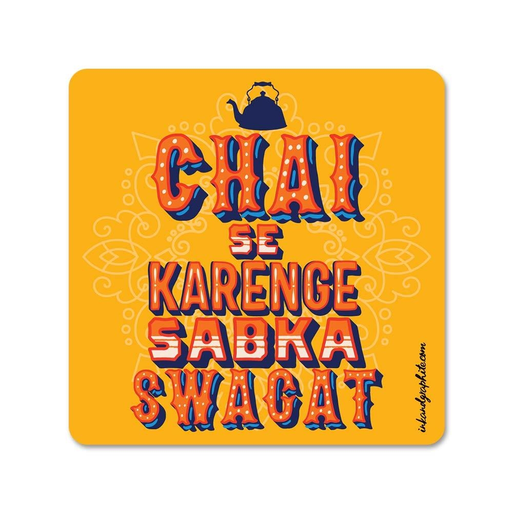 Chai se Swagat Fridge Magnet