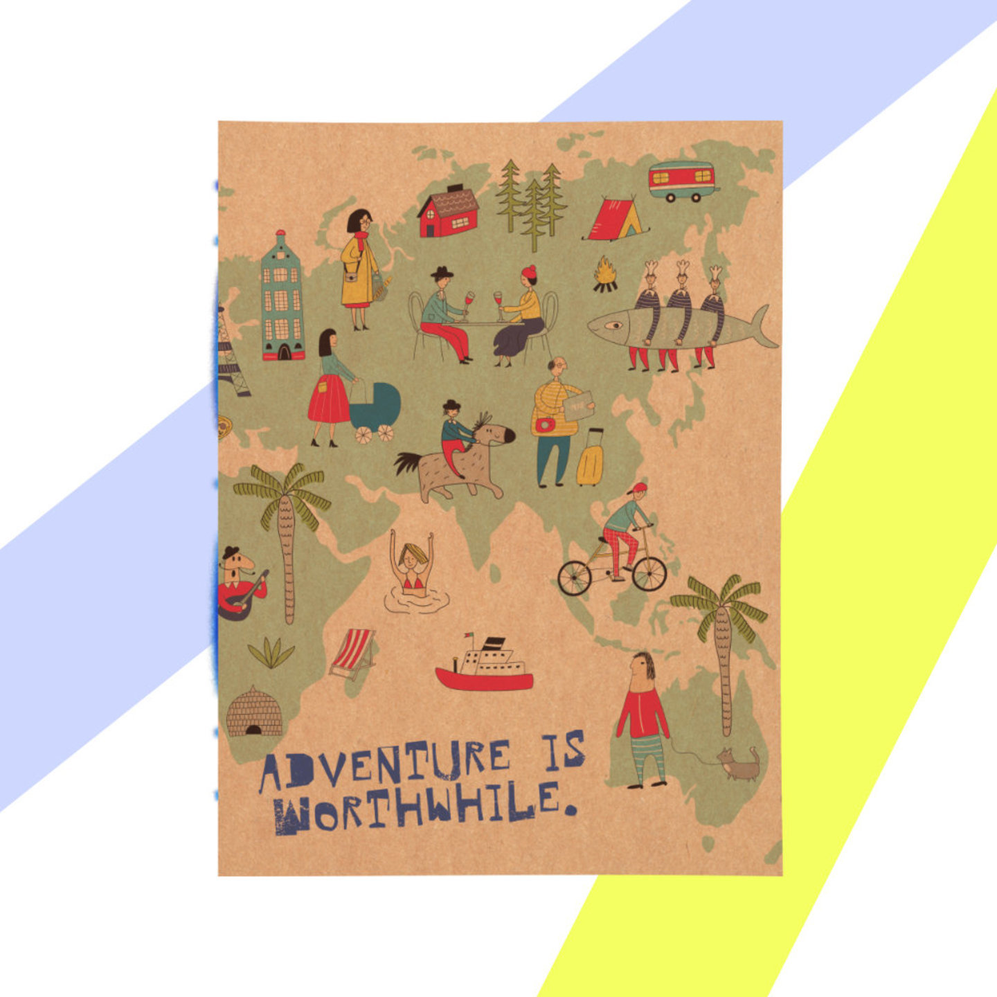 Adventure Layflat Handmade Notebook