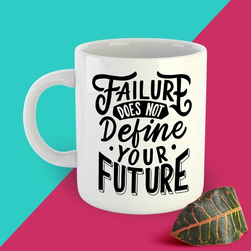 Failure is not Future Ceramic Mug Ink and graphite Personalised Mugs