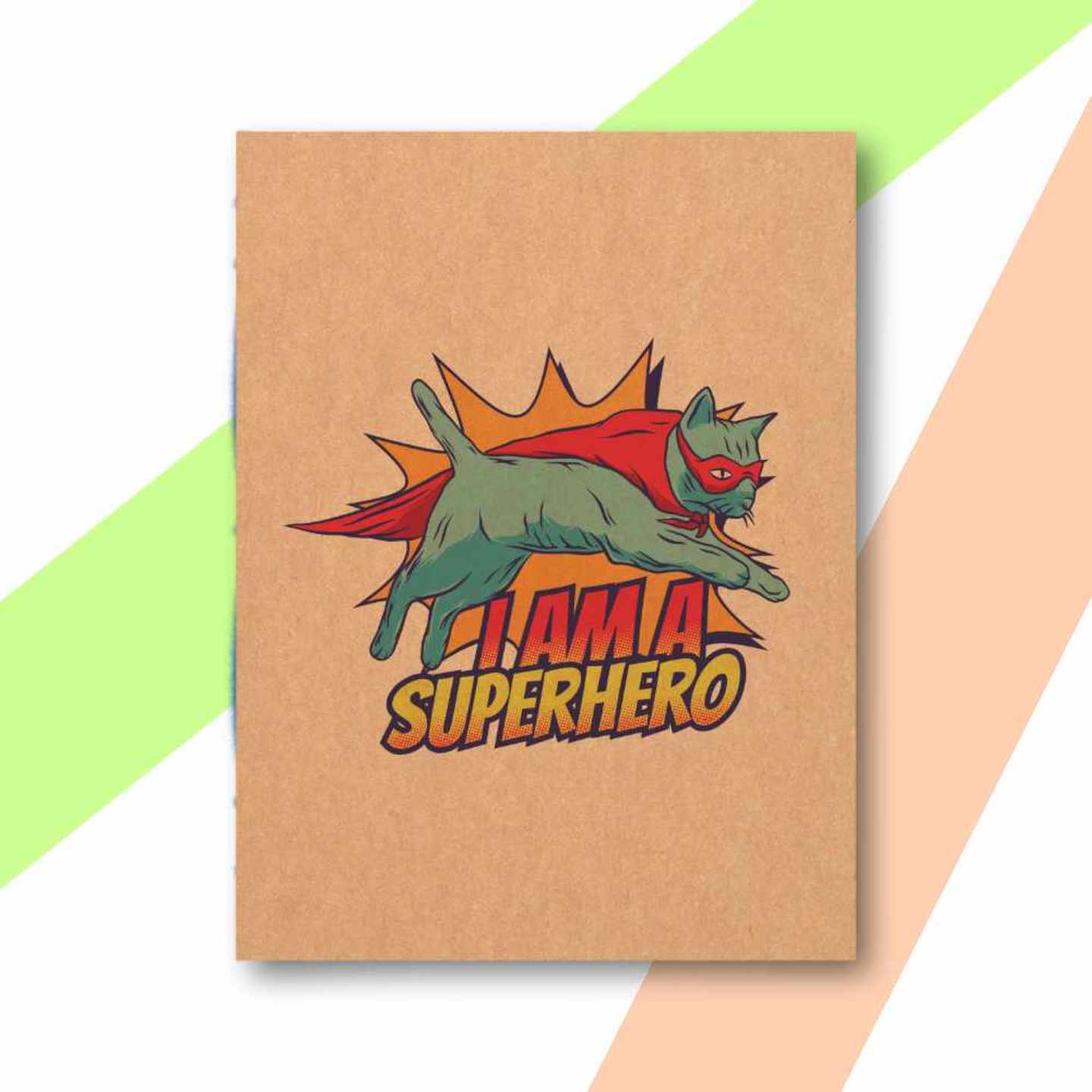 Superhero Layflat Handmade Notebook