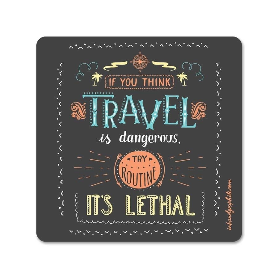 Travel and Routine Fridge Magnet