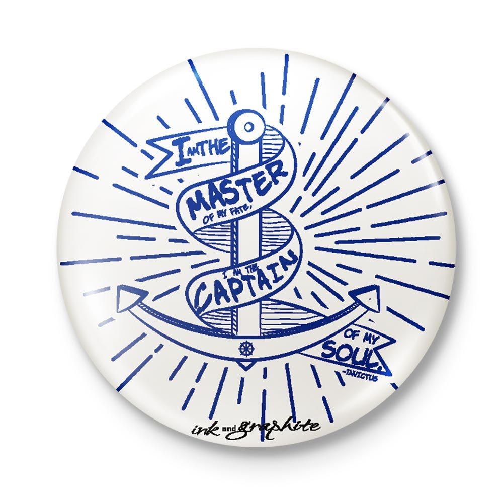 Captain of My Soul Badge + Magnet