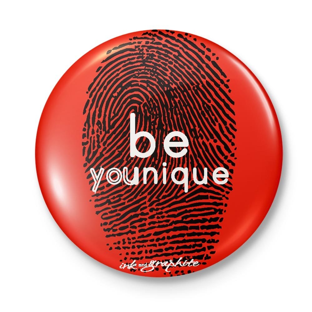 Be Unique Badge + Magnet