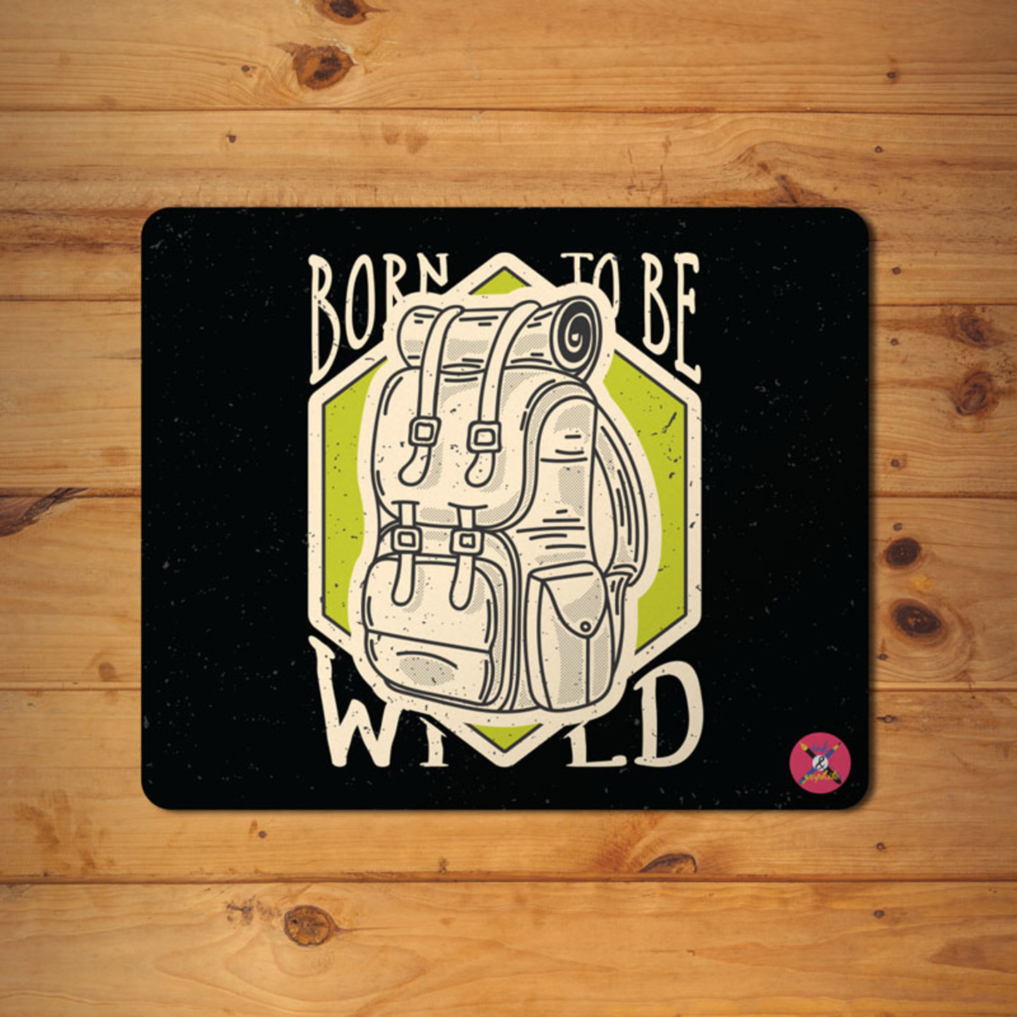 Ink and Graphite - Born Wild Mouse Pad