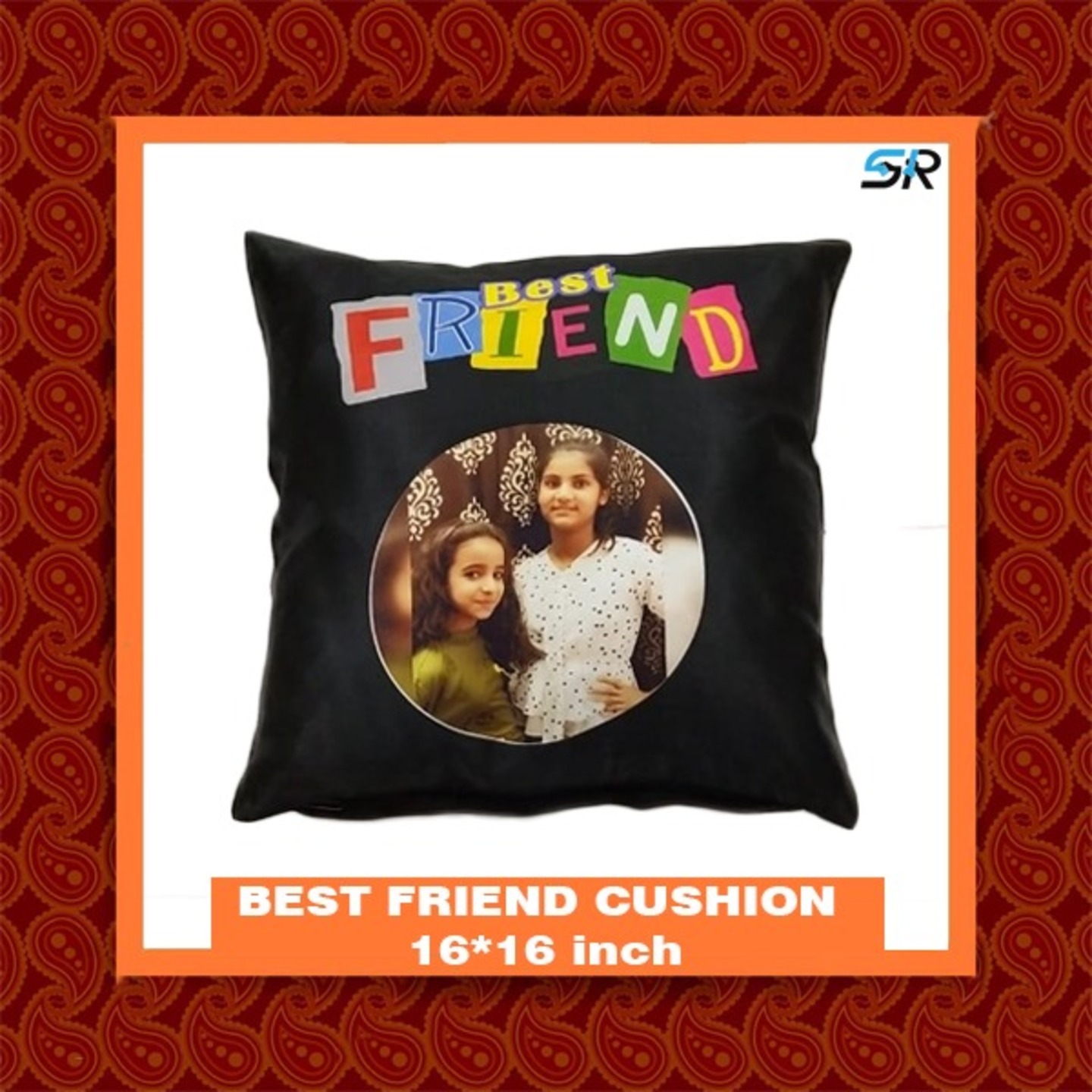 BEST FRIEND BLACK CUSHION