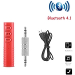 Rbotronics Wireless 4.1 Bluetooth Adapter 3.5 mm AUX Audio Stereo Music Hands-Free Car Kit for Speaker System