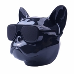Bluetooth Speaker Bulldog Bass Portable Wireless Speaker Bluetooth 4.1 Outdoor (Bright Black)