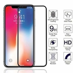 11D Tempered Glass Screen Protector Guard for Apple iphone XR (Black) - Full Screen coverage (Edge to Edge)
