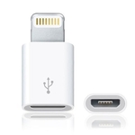 Micro USB to 8 Pin Adapters for iOS Devices (White)