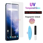 Tempered Glass for OnePlus 7 Pro Advanced Border-Less Full Edge to Edge UV Screen Protector with Installation kit - (Pack of 1) (Oneplus 7 Pro Uv Tempered Glass- 1 Pack)