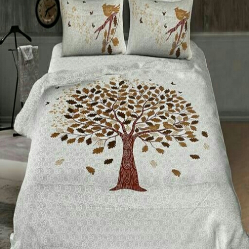 Uniqchoice Retro Cotton Printed Double Bedsheets