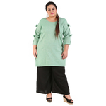 Green Colour Straight Khadi Kurti