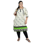Multi Colour Straight Cotton Feeding Kurti