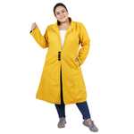 Yellow Colour Long Woolen Coat